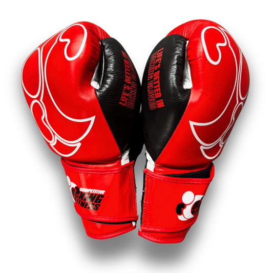 CB Elite Boxing Gloves (Red/Black)